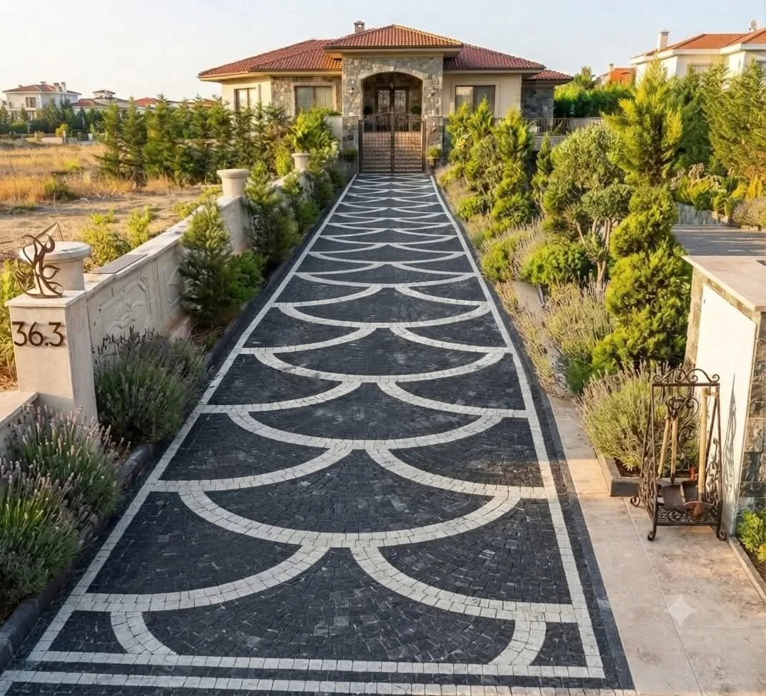 Desenli parke yol